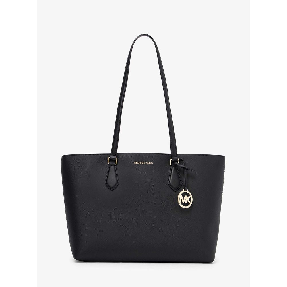 Schwarze Handtasche aus Kunstfaser-Canvas Sheila von Michael Kors
