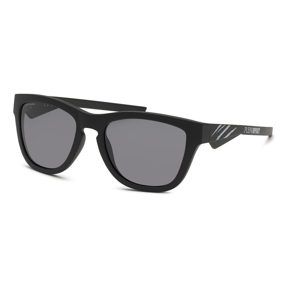 Schwarze synthetische Sonnenbrille mit polarisierten Gläsern