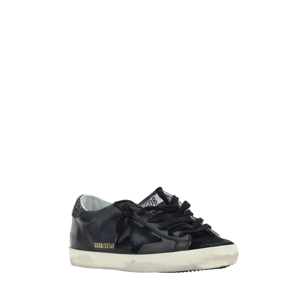 Schwarze Bos Taurus Sneakers aus Kalbsleder