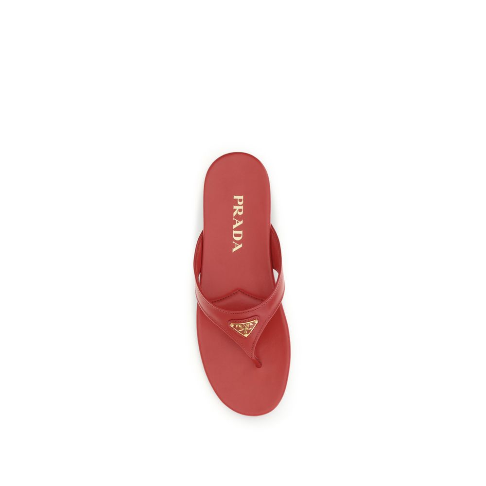 Multicolor Leather Patent Flat Sandals with Buckle