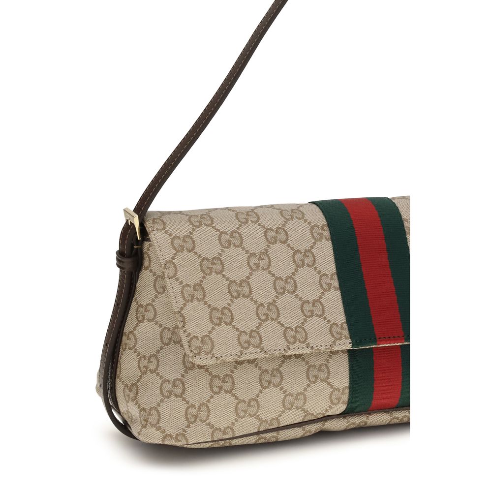 Beige Gucci Madison Shoulder Bag with Leather Strap