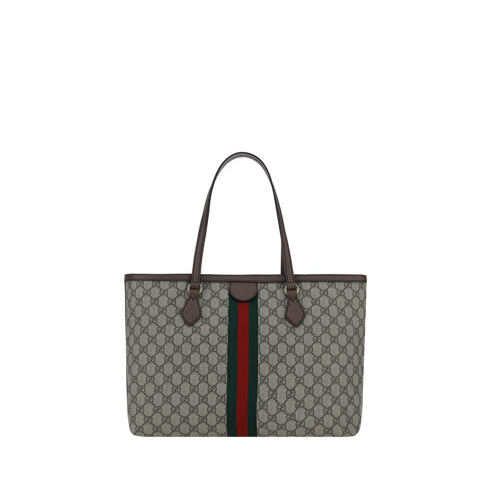 Multicolor Ophidia Shoulder Bag with Leather Trim