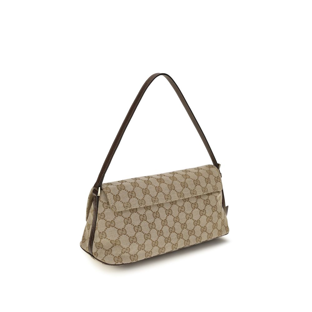 Sac à main Gucci en polyester marron