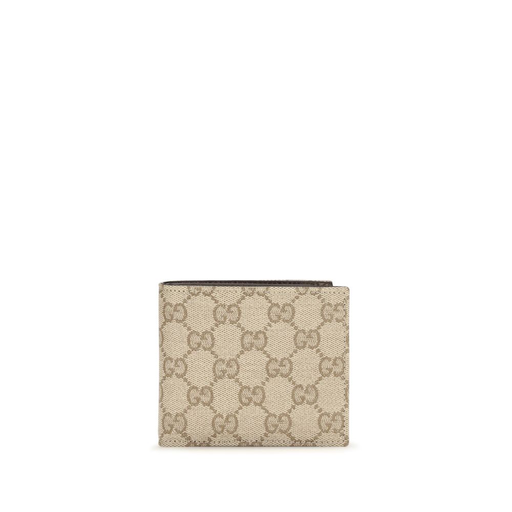 Beige Gucci Geldbörse aus Baumwolle mit Lederinnenseite
