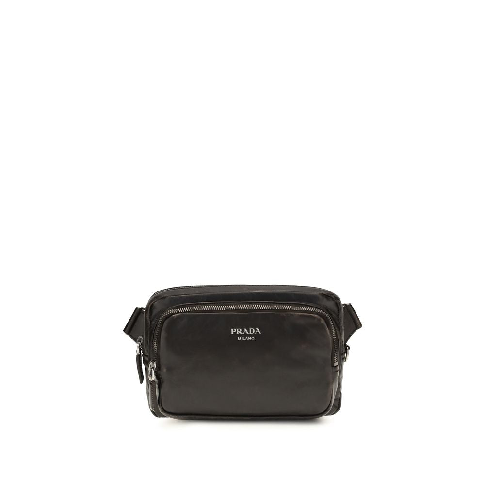 Brown Leather Shoulder Bag with Adjustable Strap
