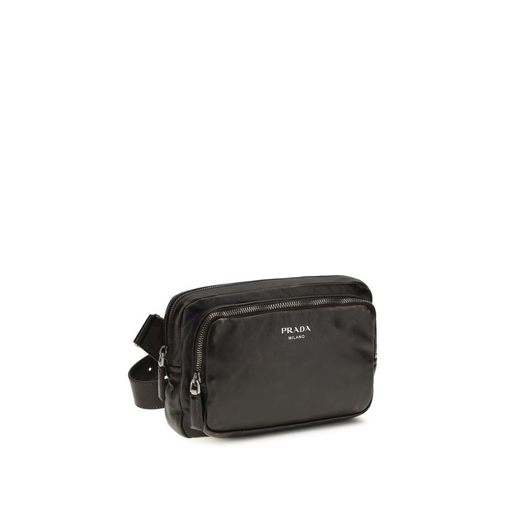 Brown Leather Shoulder Bag with Adjustable Strap