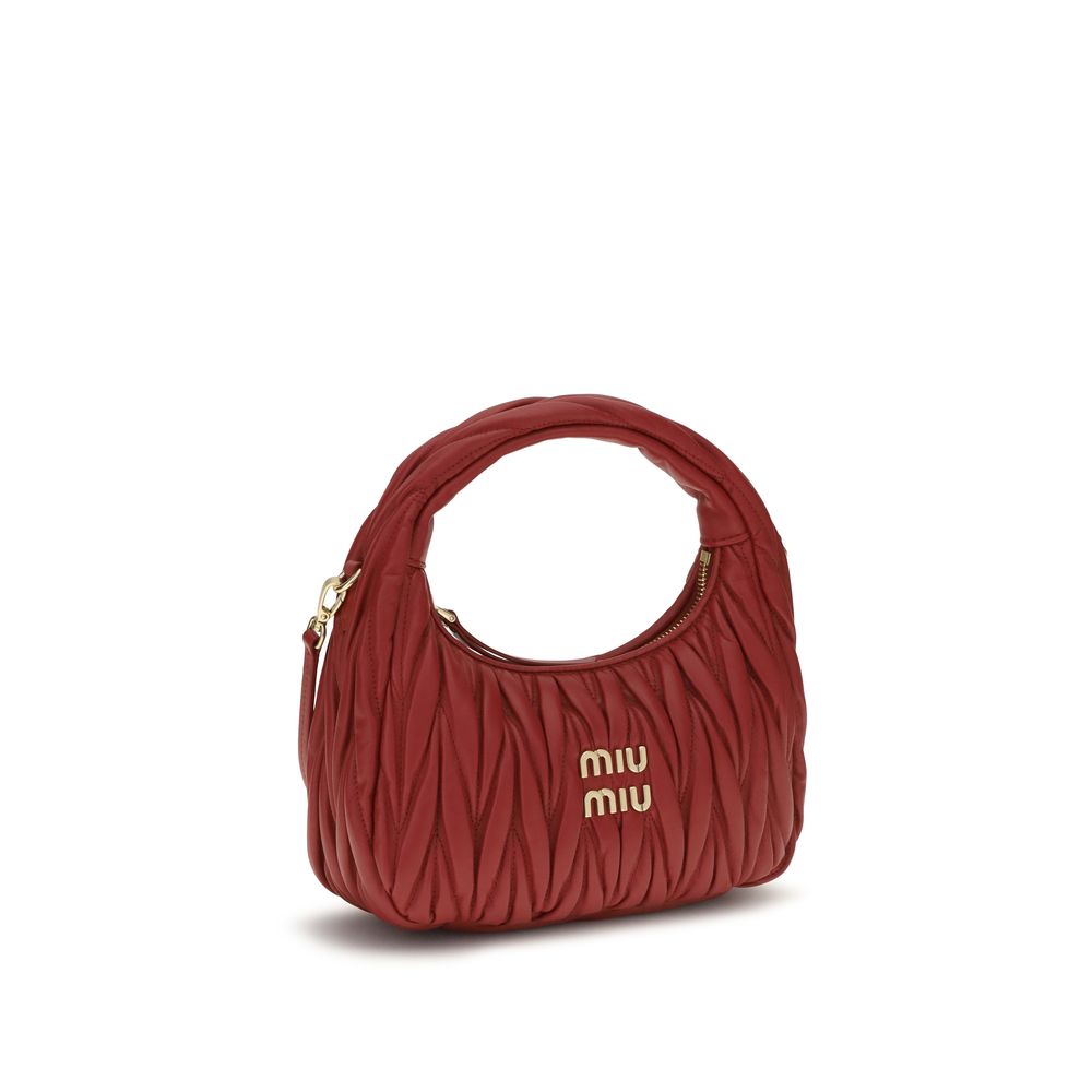 Miu Miu Red Calf Leather Handbag