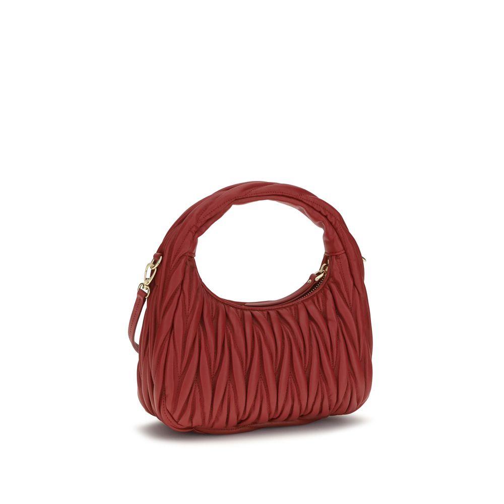 Miu Miu Red Calf Leather Shoulder Bag