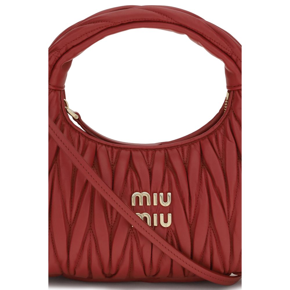Miu Miu Red Calf Leather Handbag