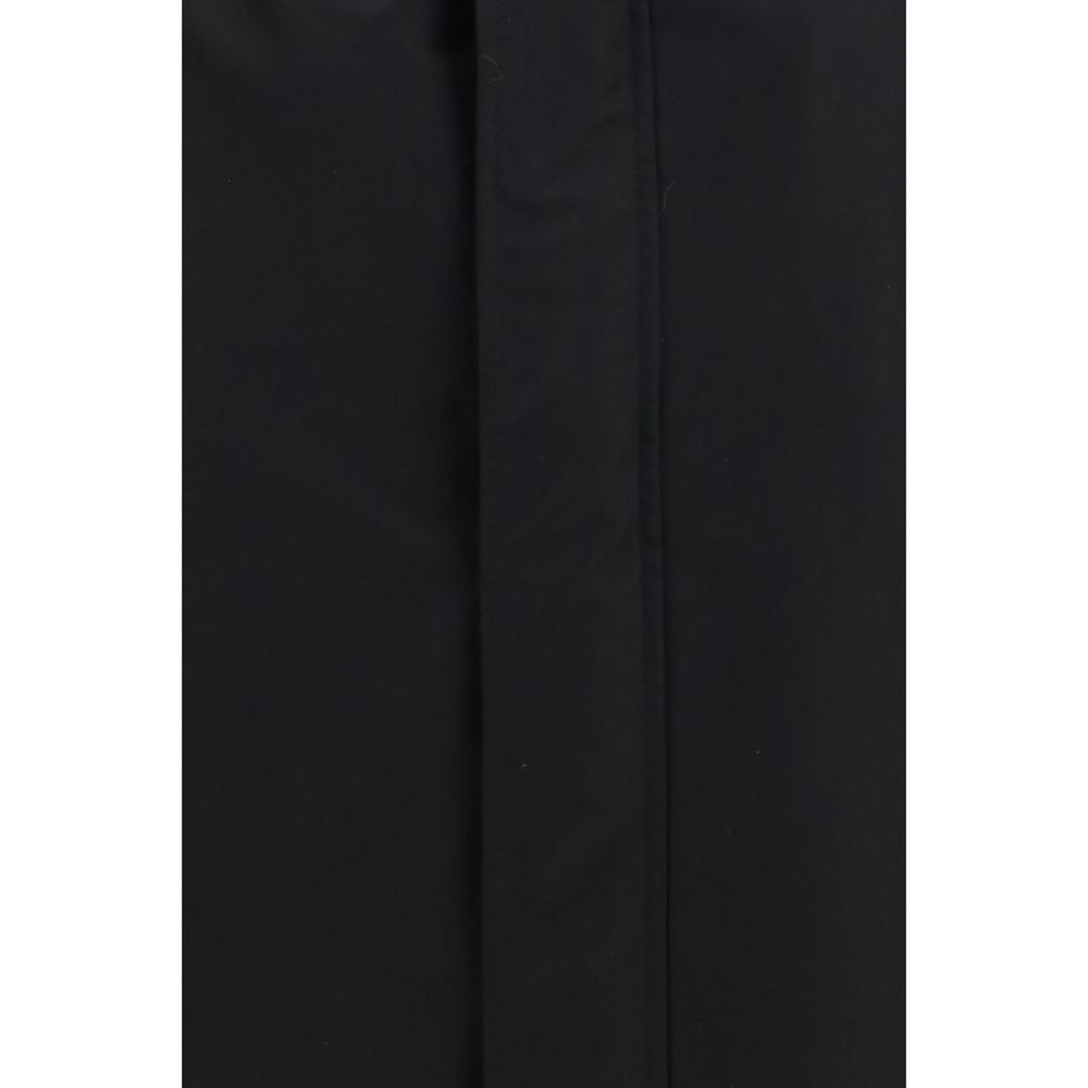 Schwarze Baumwoll-Jacke mit durchgehendem Reißverschluss von Gucci