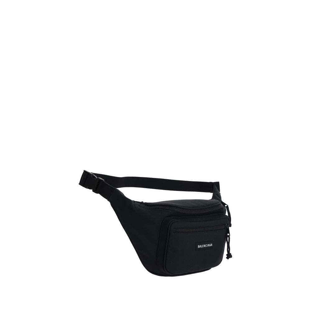 Schwarze Kunstleder-Clutch mit Reißverschluss