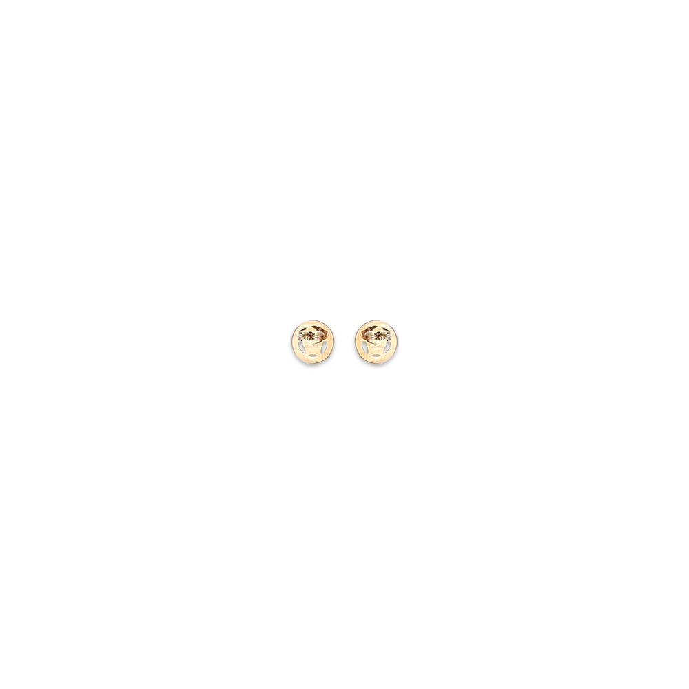 Gold Metal Medusa Stud Earrings by Versace