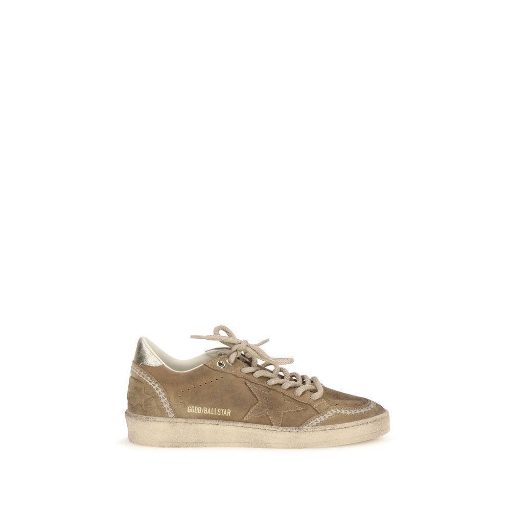 Beige Leather Athletic Sneakers Bos Taurus