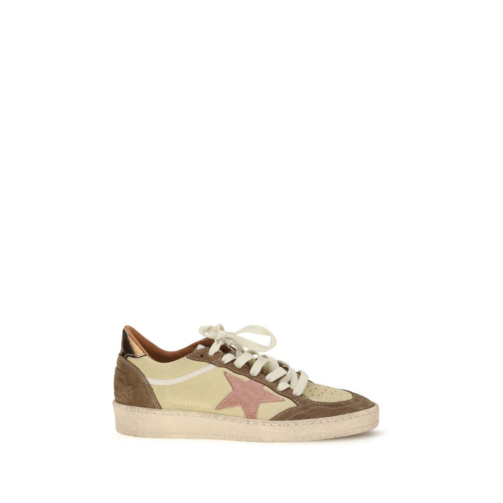 Multicolor Leather Sneakers with Star Detail