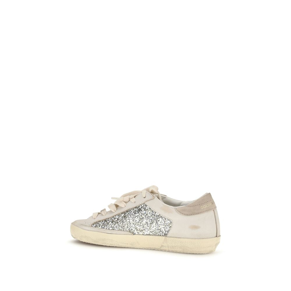 Golden Goose Beige Calf Leather Sneakers