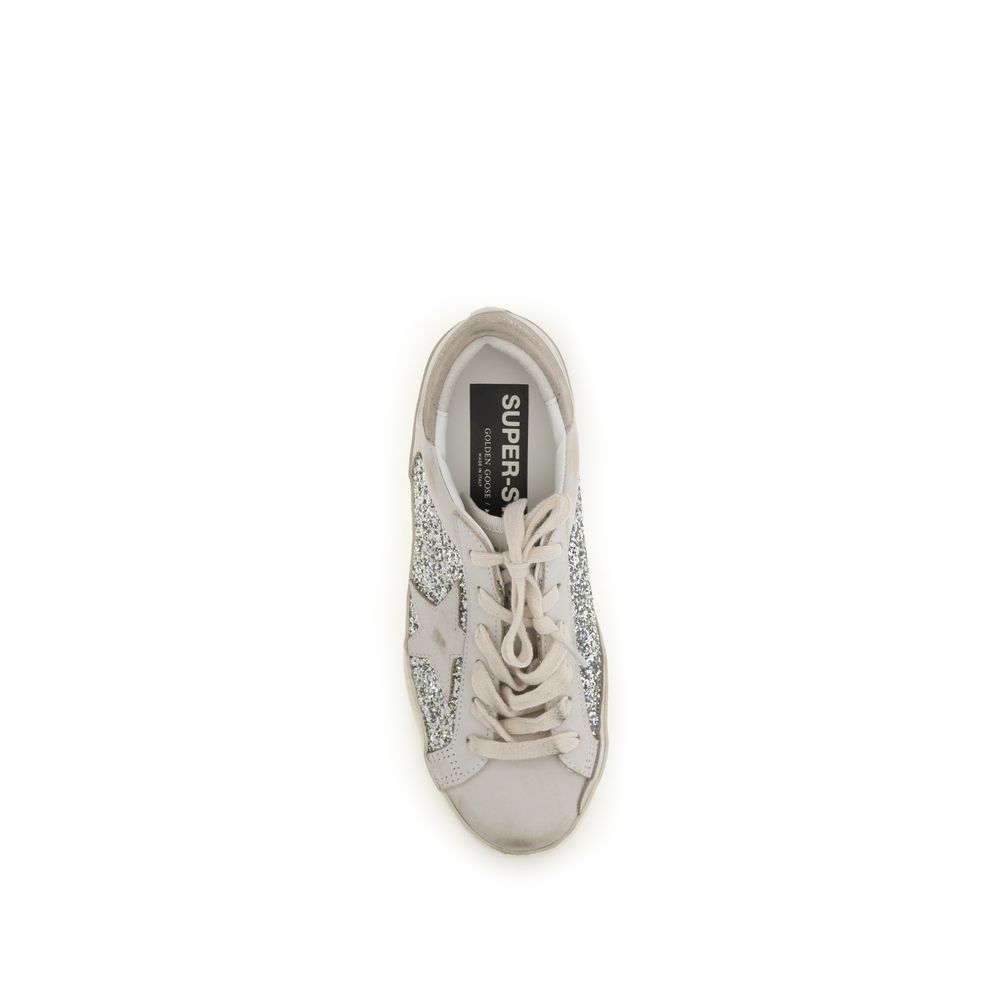 Golden Goose Beige Calf Leather Sneakers