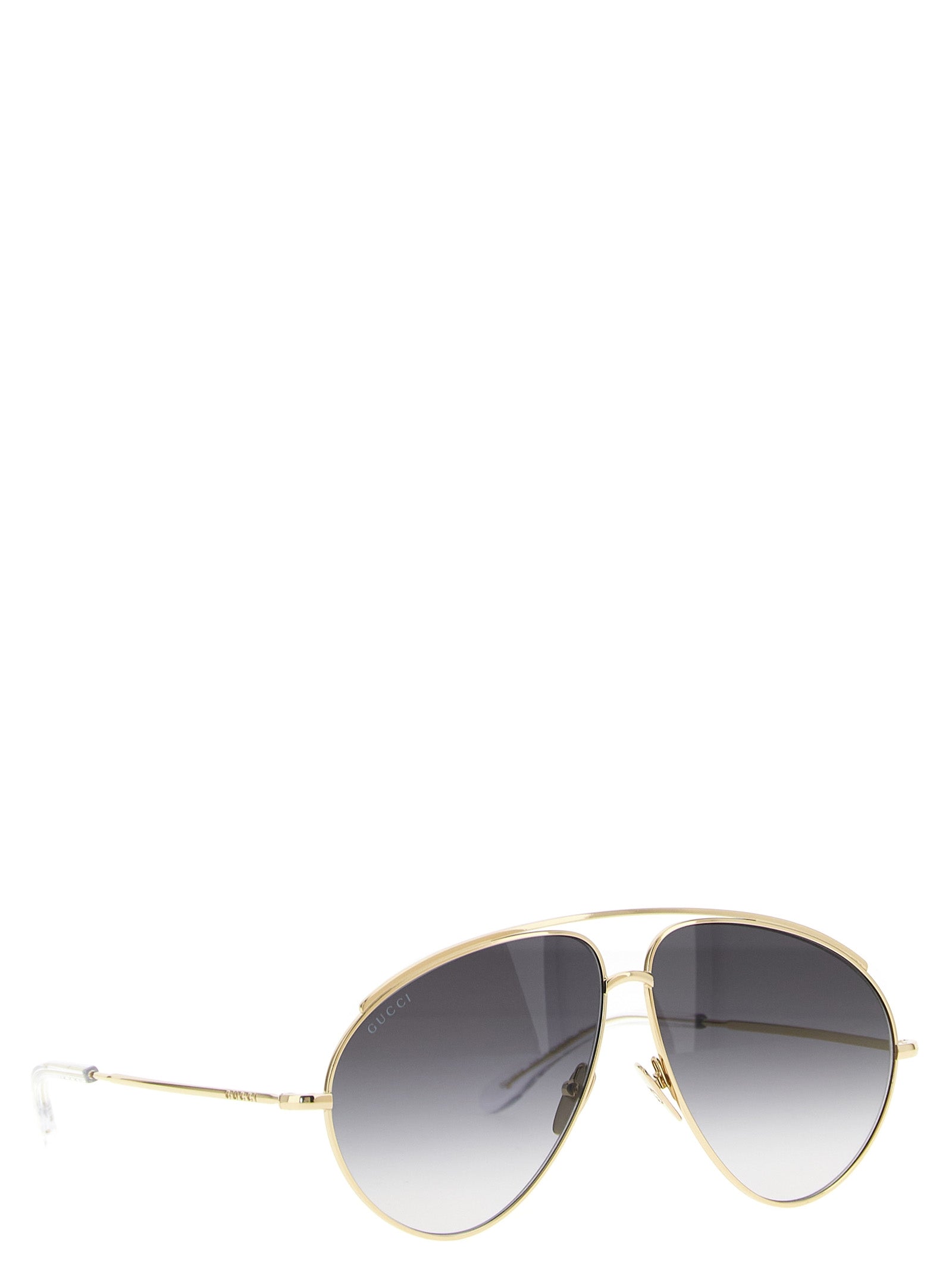 Lunettes de soleil Gucci en métal doré