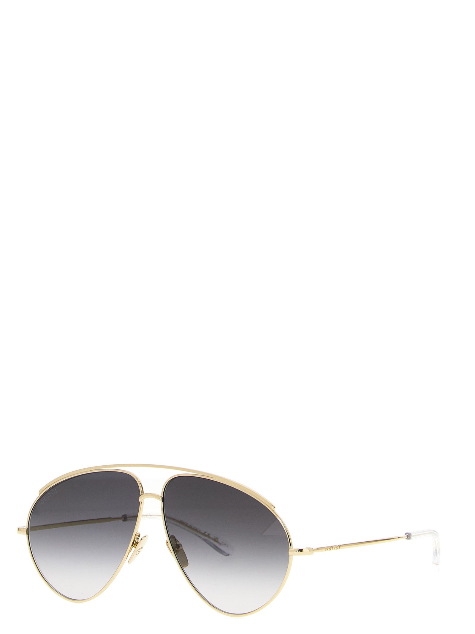 Lunettes de soleil Gucci en métal doré