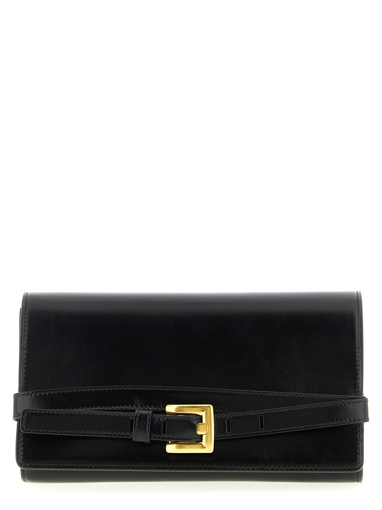 Porte-cartes Balmain en cuir de veau noir
