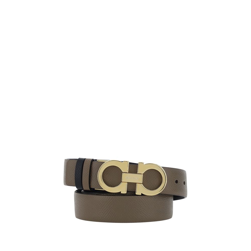 Ferragamo Brown Calf Leather Regular Belt