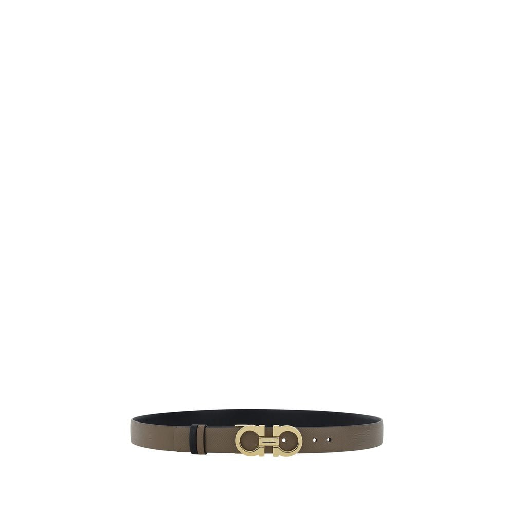 Ferragamo Brown Calf Leather Regular Belt