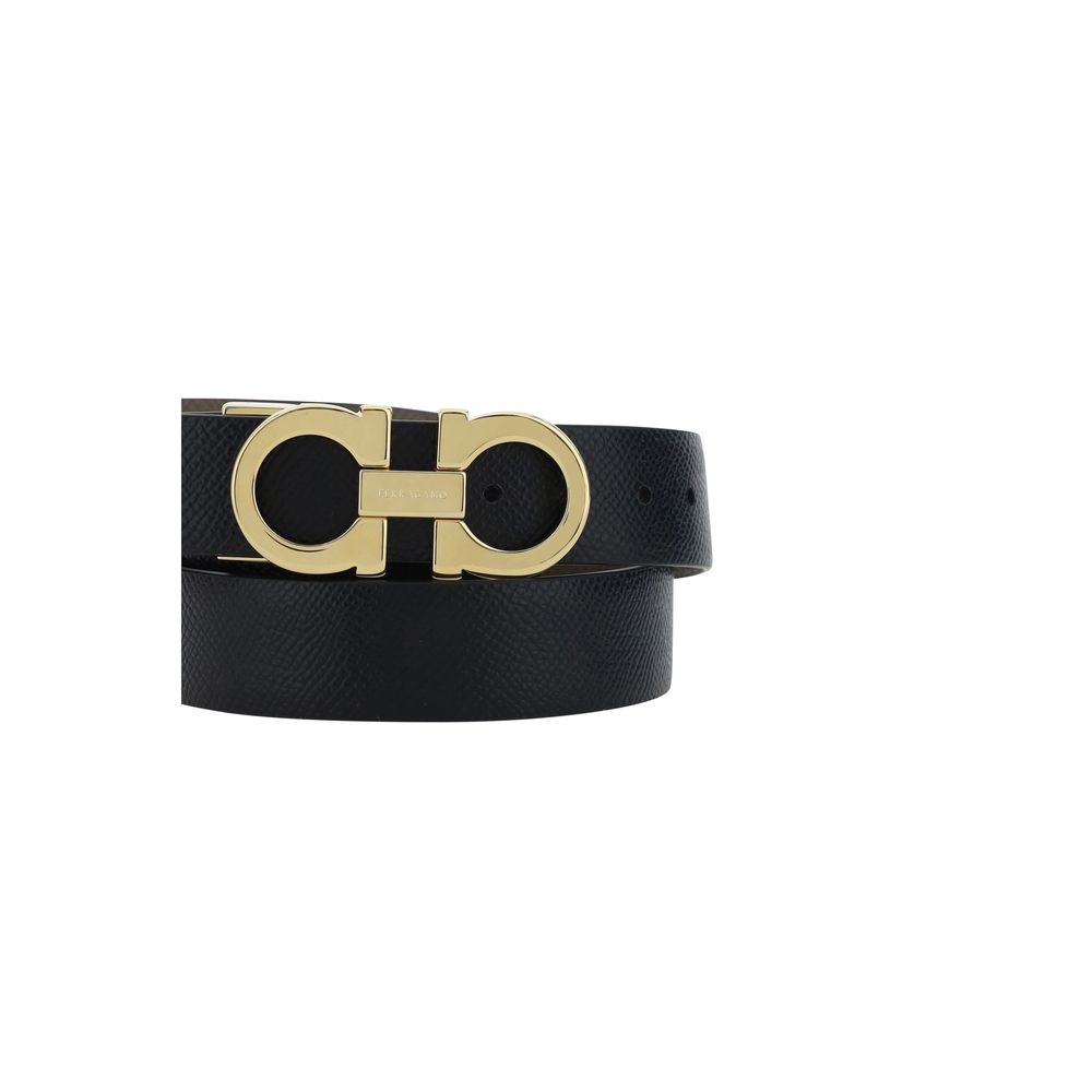 Ferragamo Brown Calf Leather Regular Belt