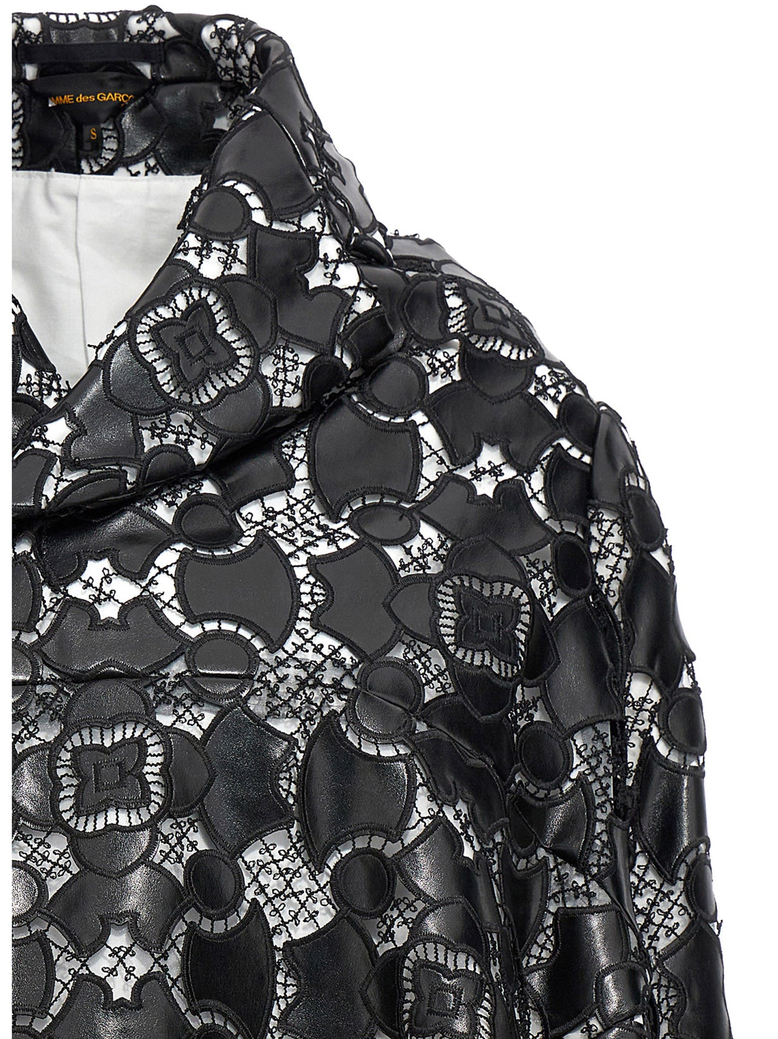 Bicolor Polyethylene Leather Jacket