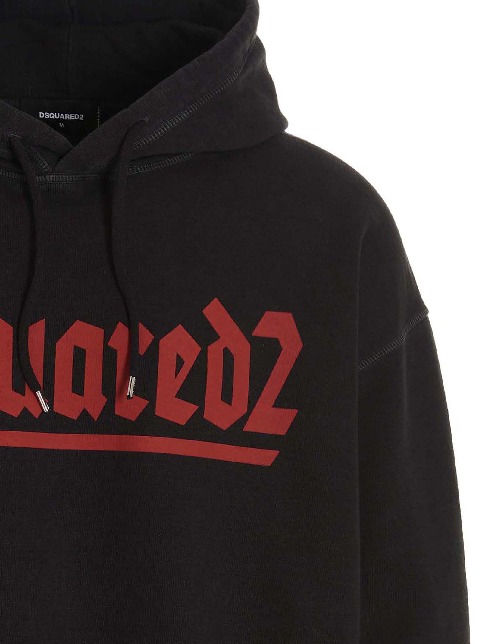 Sweat-shirt Dsquared² en coton noir