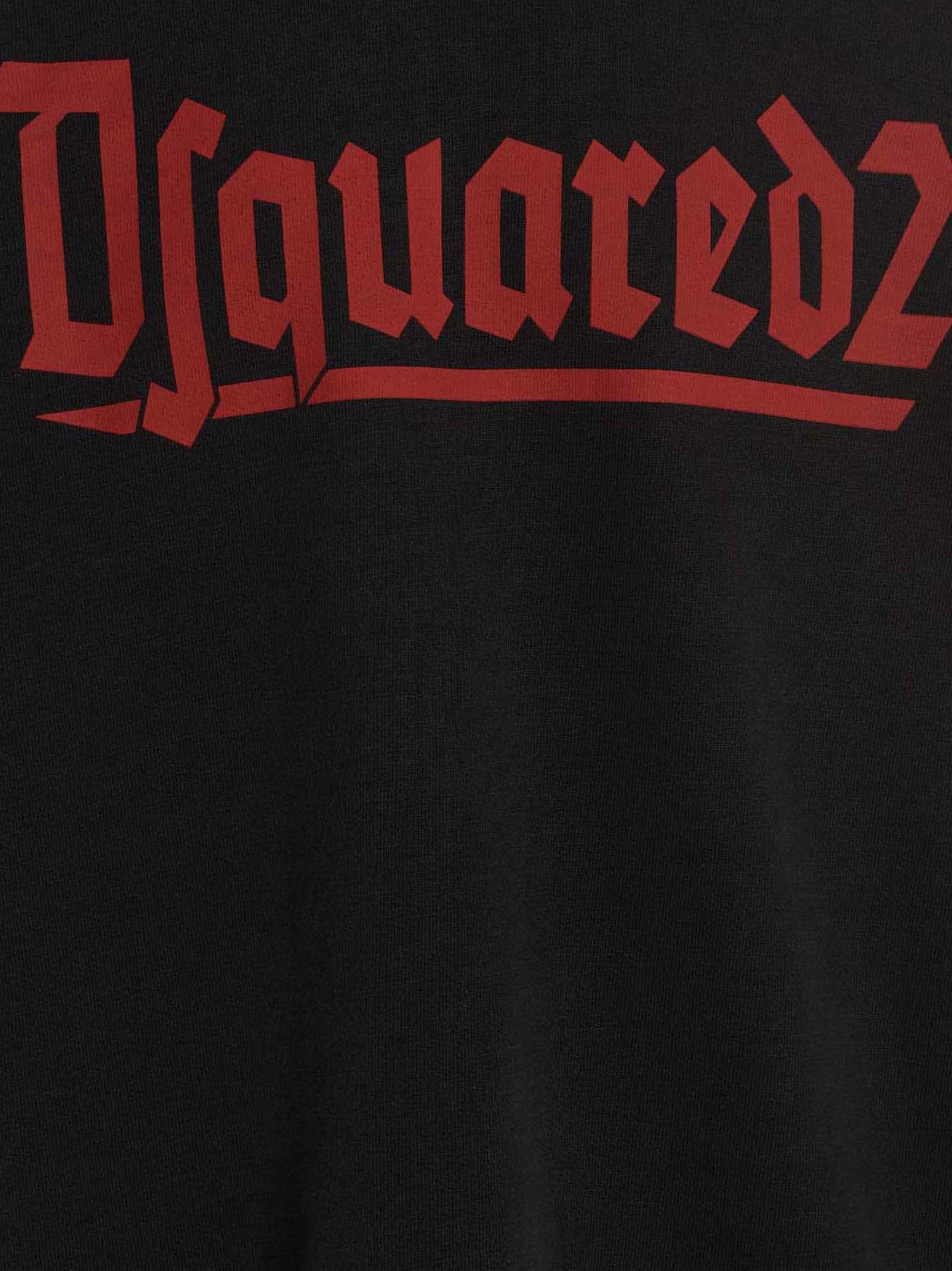 Sweat-shirt Dsquared² en coton noir