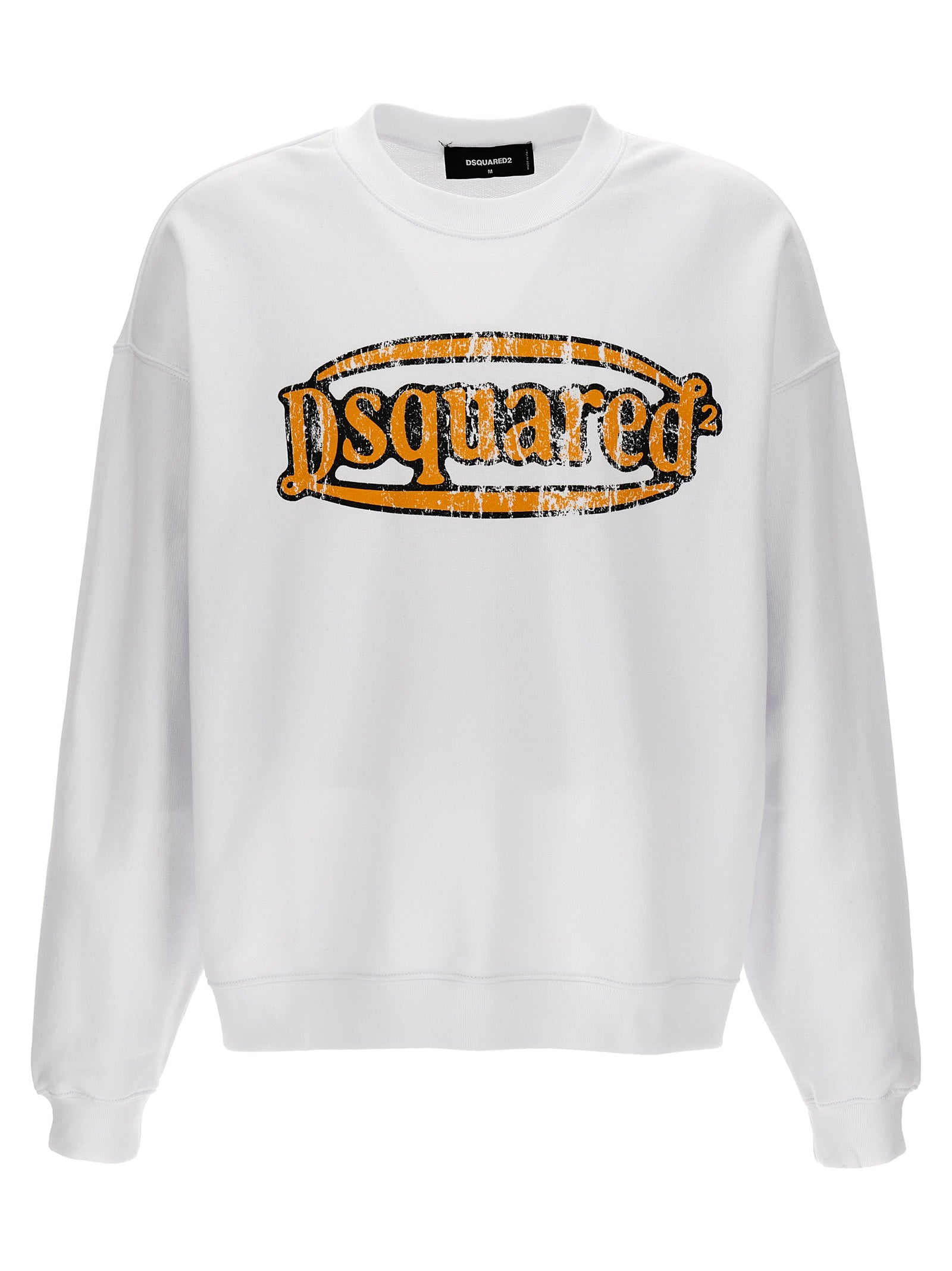 Dsquared² Sweatshirt aus weißer Baumwolle