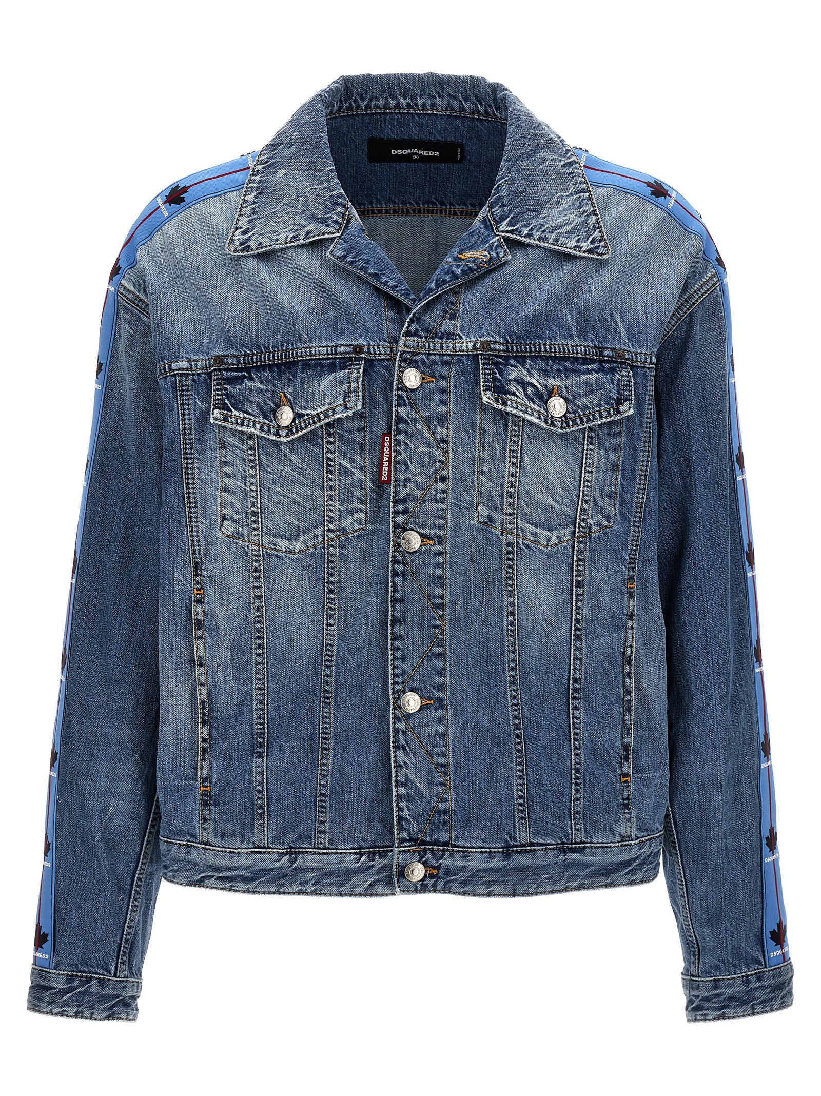 Veste en jean en coton bleu Dsquared²