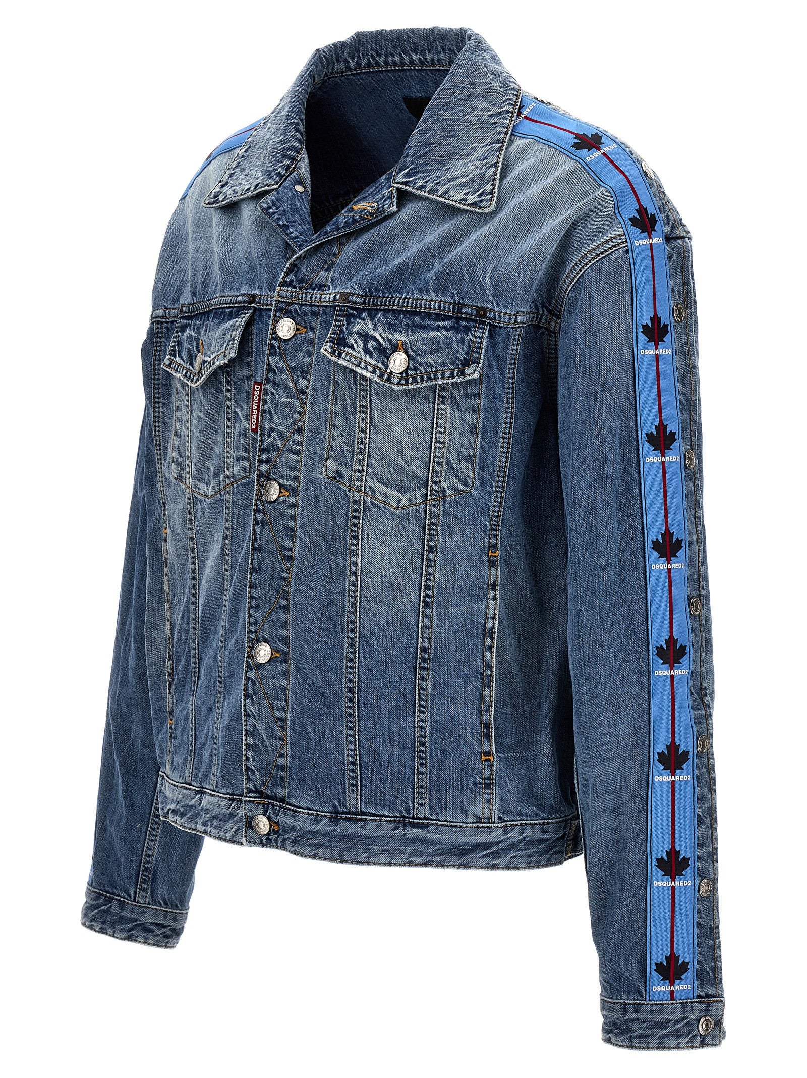 Veste en jean en coton bleu Dsquared²