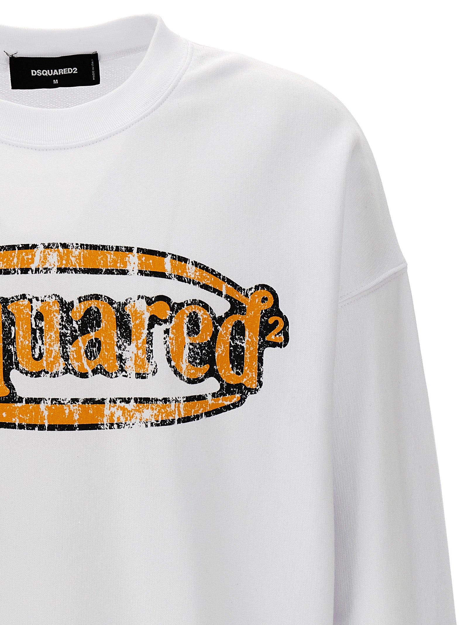 Dsquared² Sweatshirt aus weißer Baumwolle