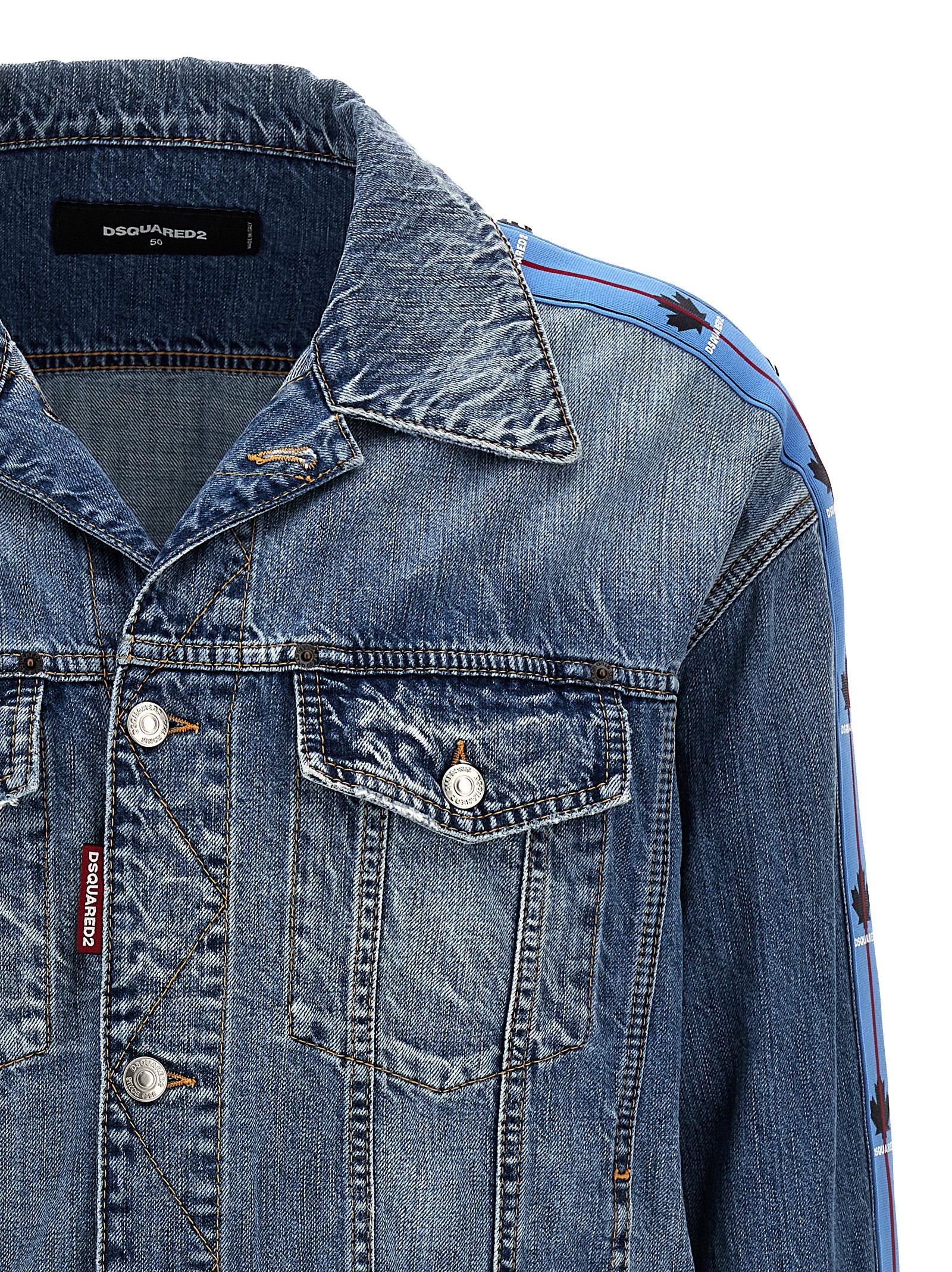 Veste en jean en coton bleu Dsquared²