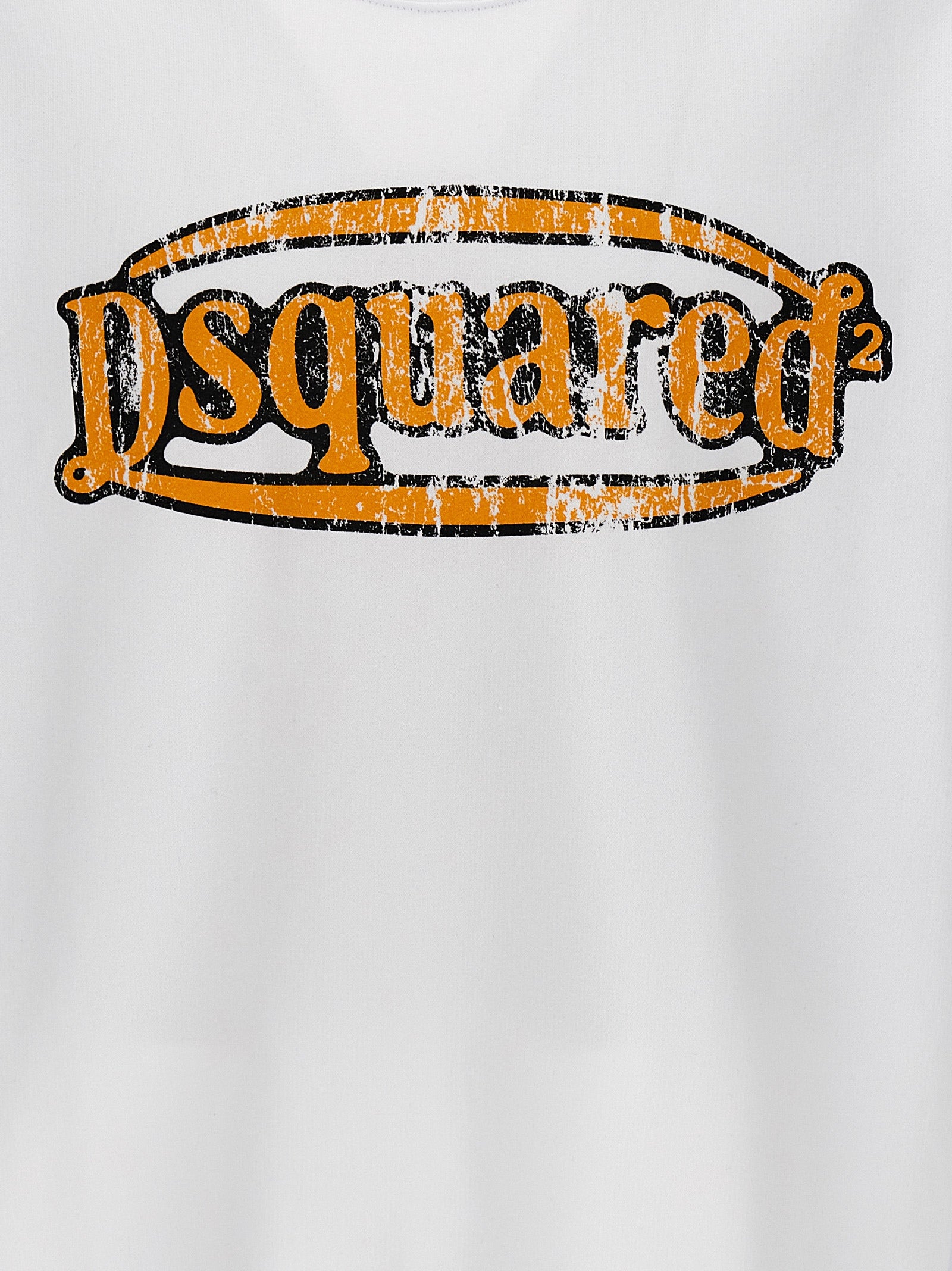 Dsquared² Sweatshirt aus weißer Baumwolle