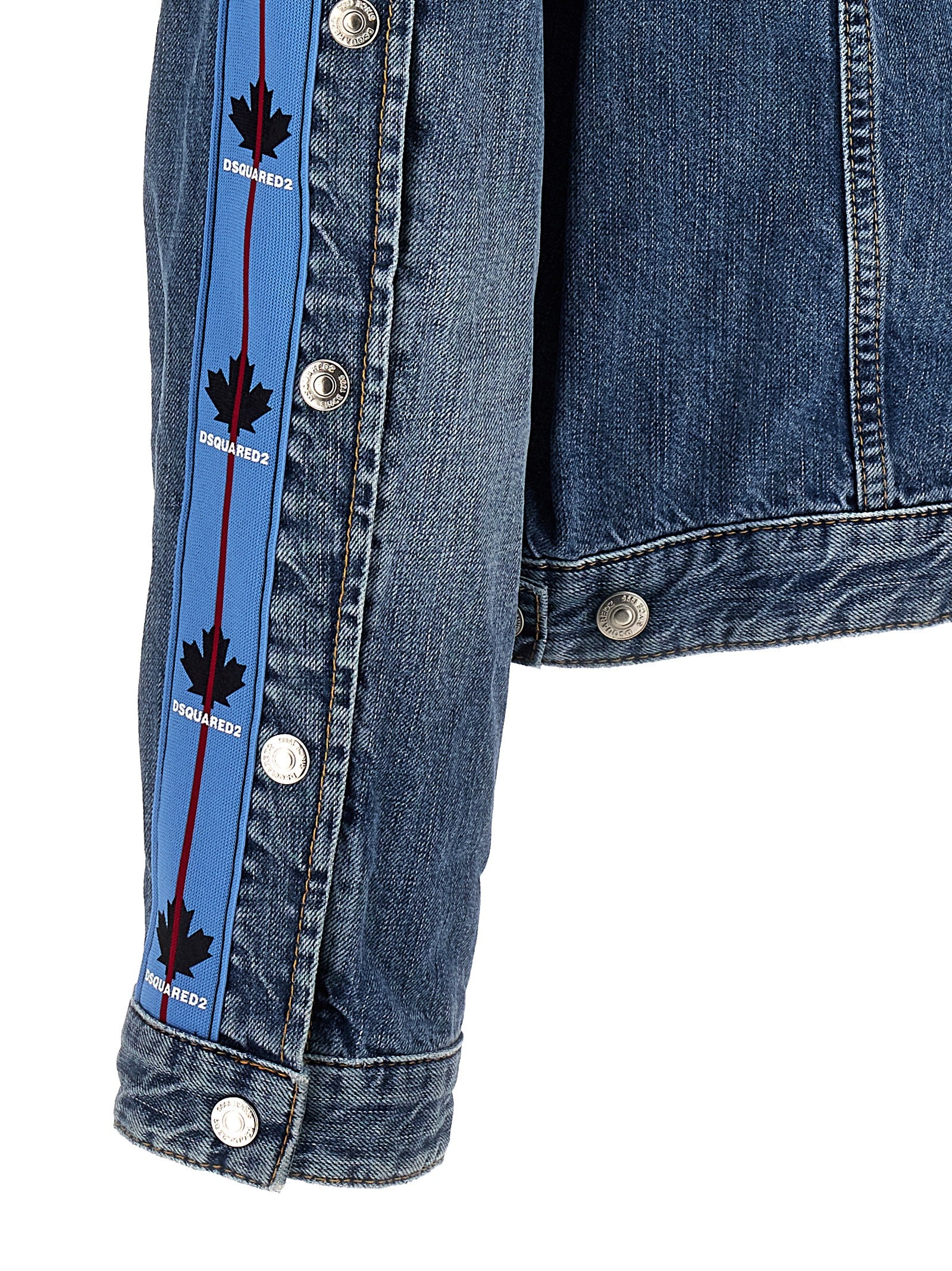 Veste en jean en coton bleu Dsquared²
