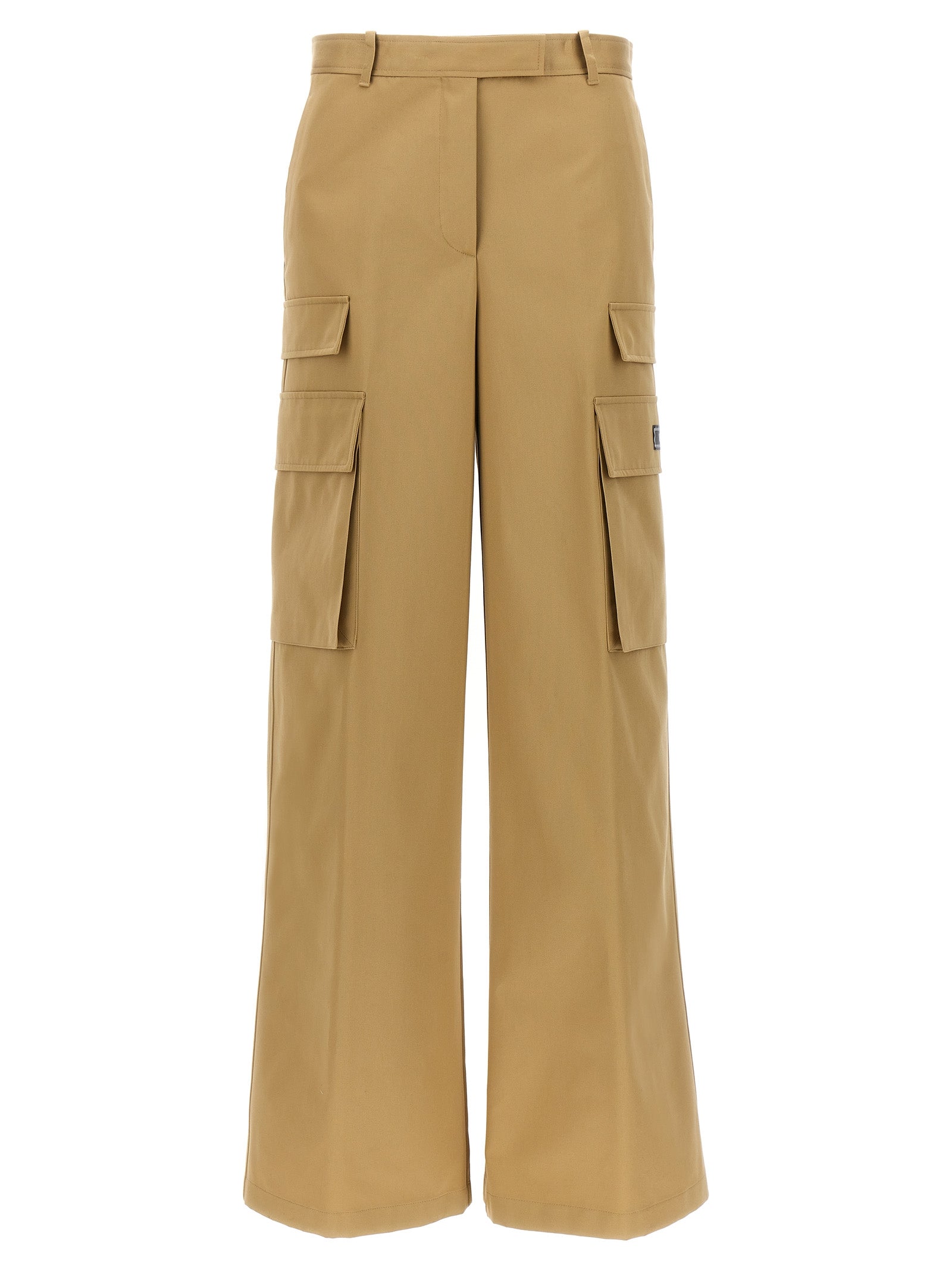 Pantalon cargo Versace en coton beige