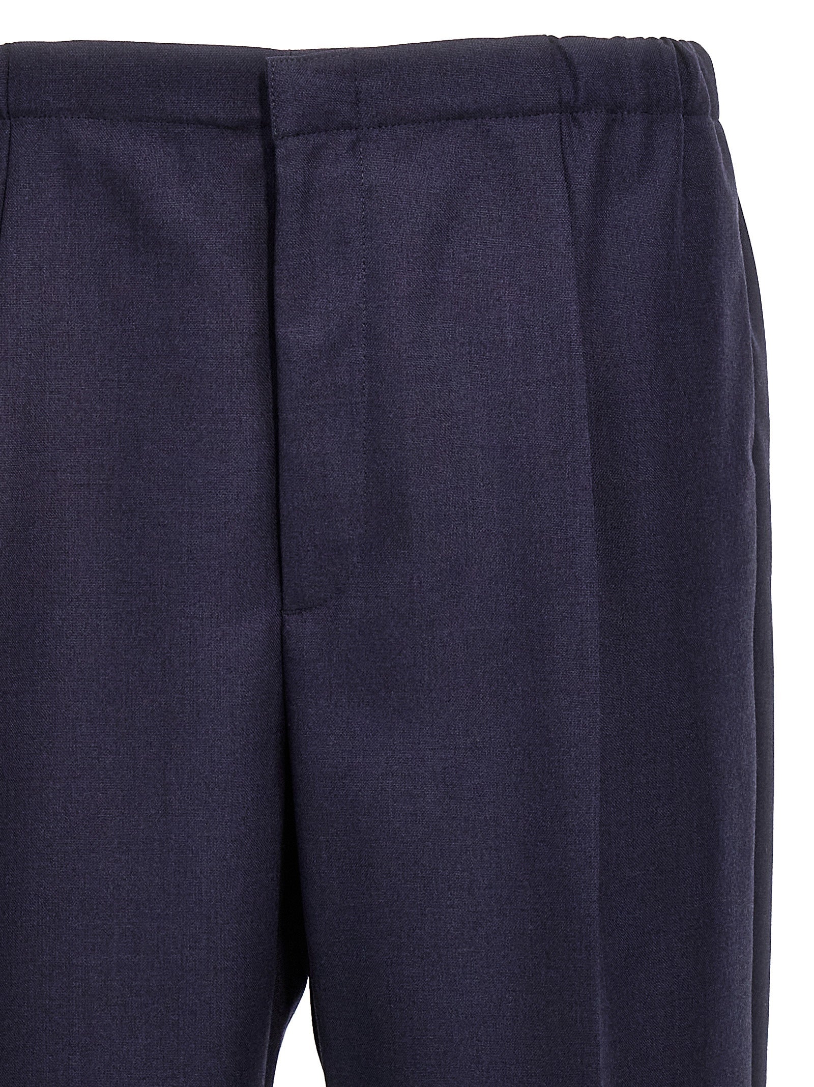 Blue Virgin Wool Pants
