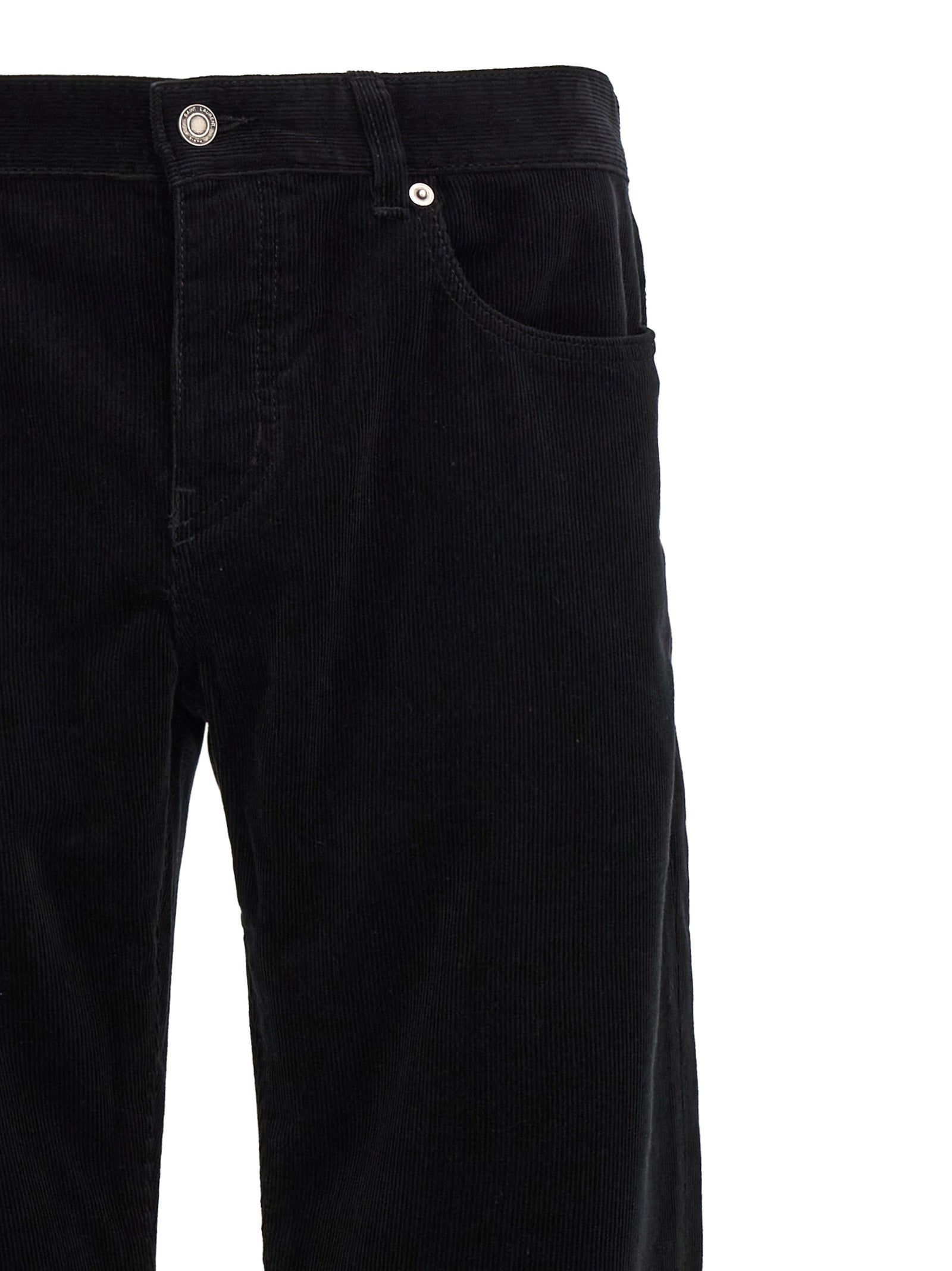 Pantalon décontracté Saint Laurent en coton noir
