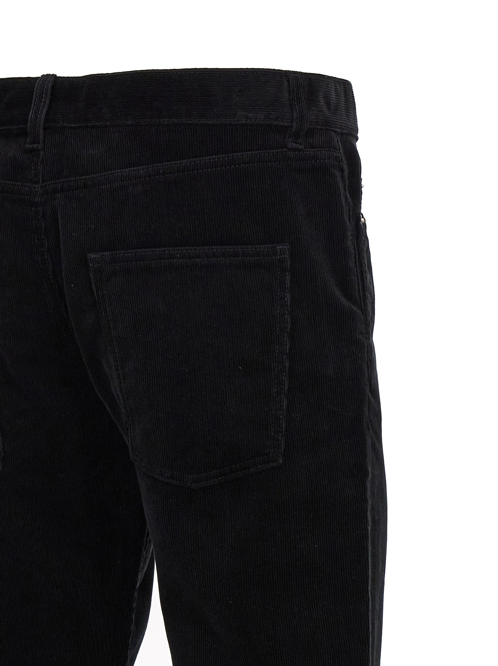 Pantalon décontracté Saint Laurent en coton noir