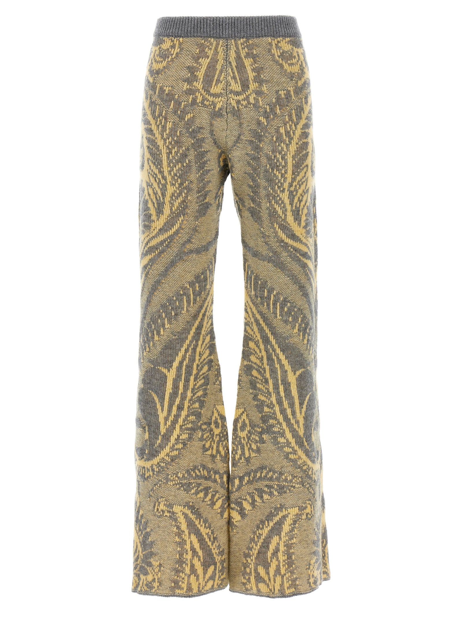 Multicolor Wool Flared Pants