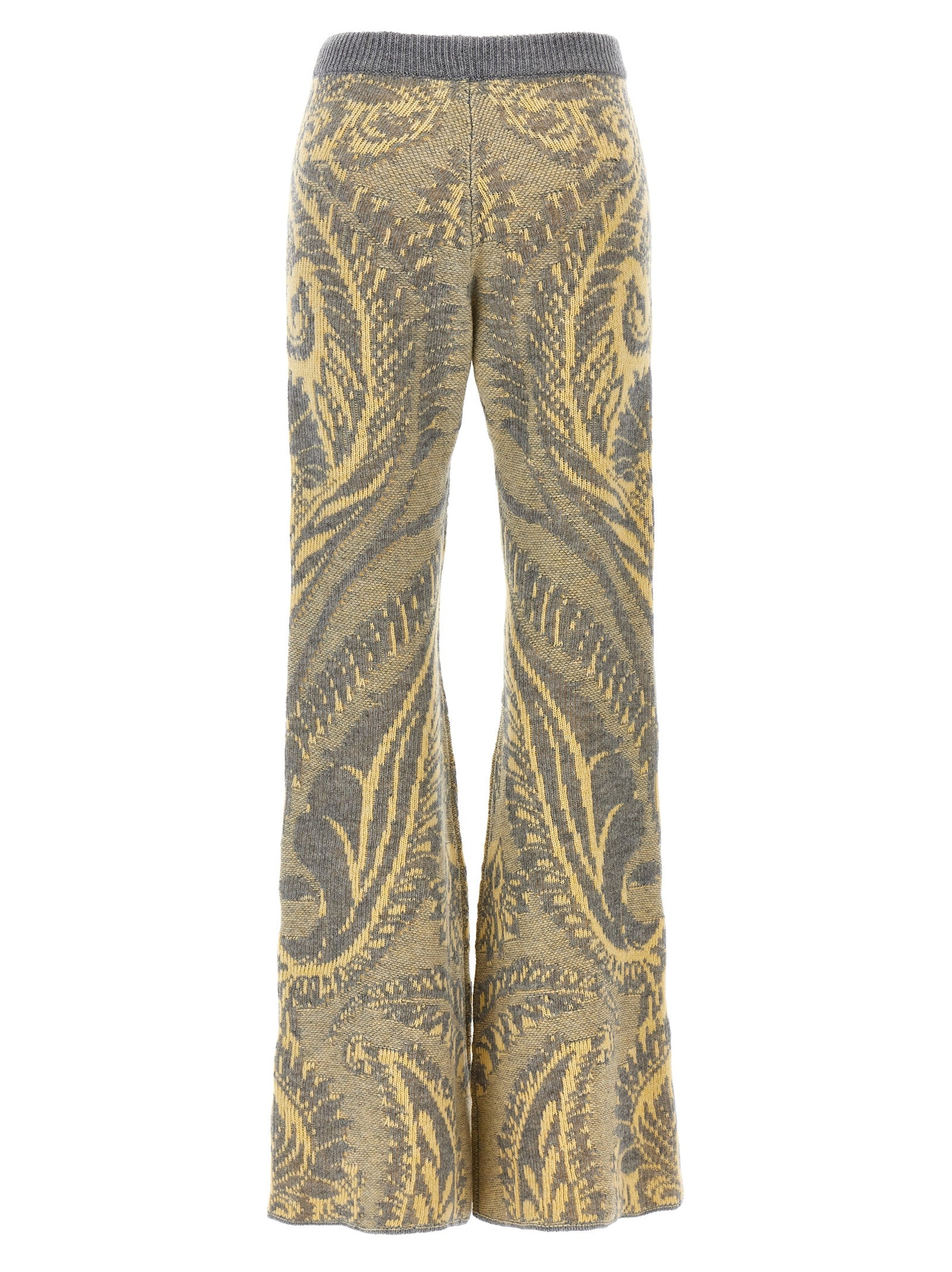 Multicolor Wool Flared Pants