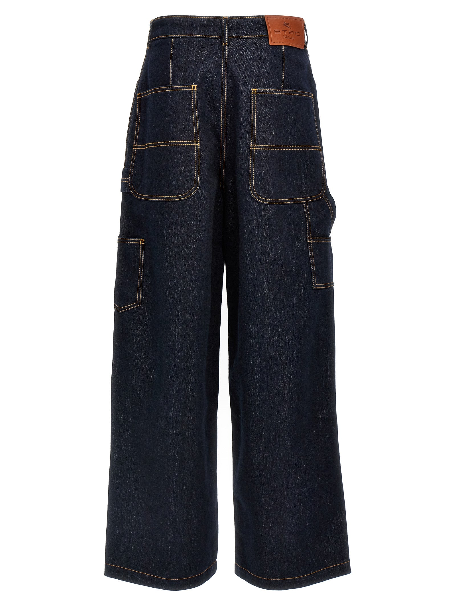 Etro Jeans en denim de coton bleu