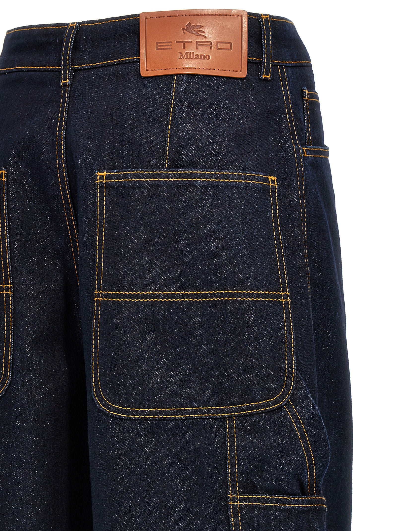 Etro Jeans en denim de coton bleu