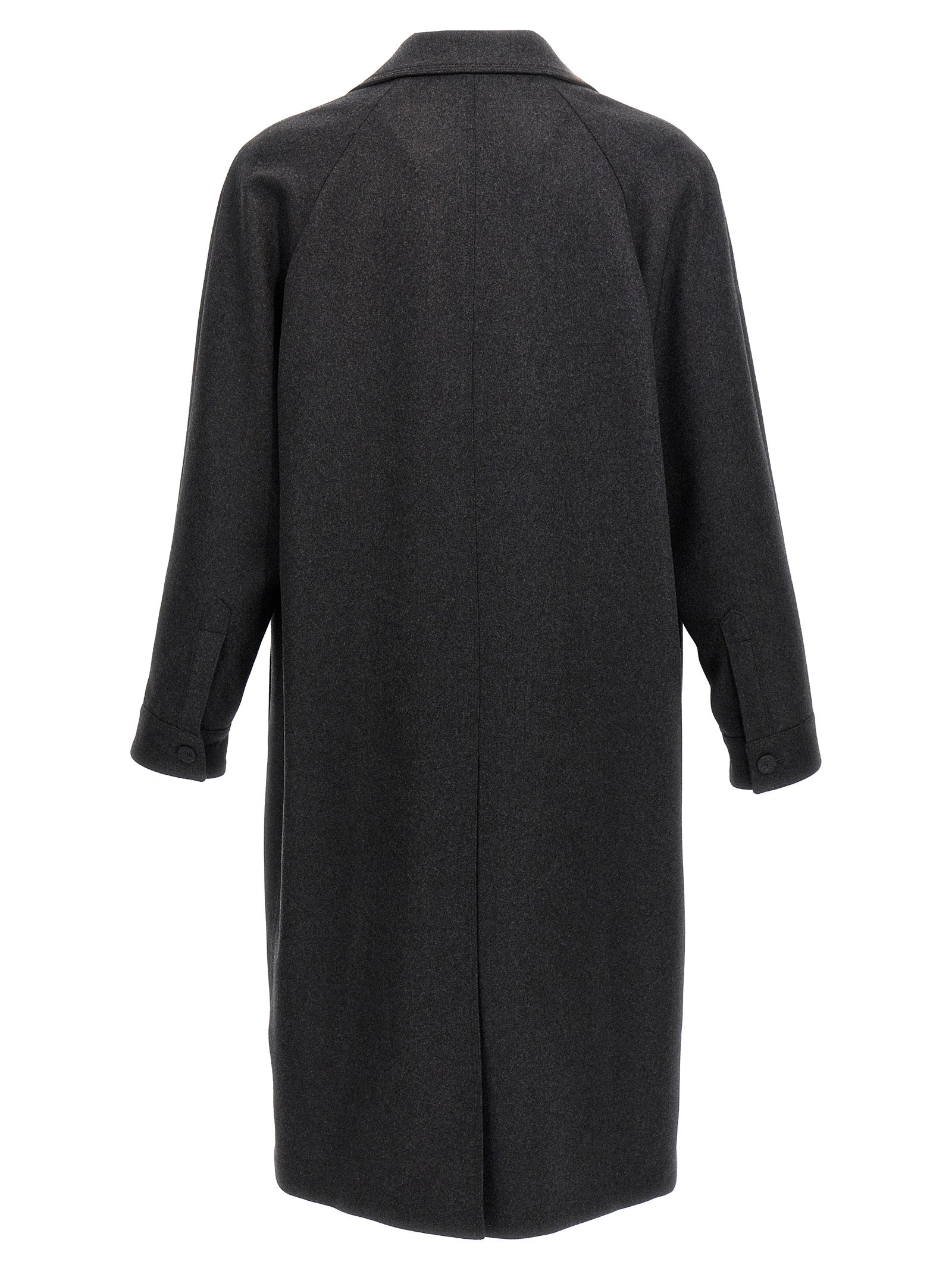 Manteau Fendi en cachemire gris