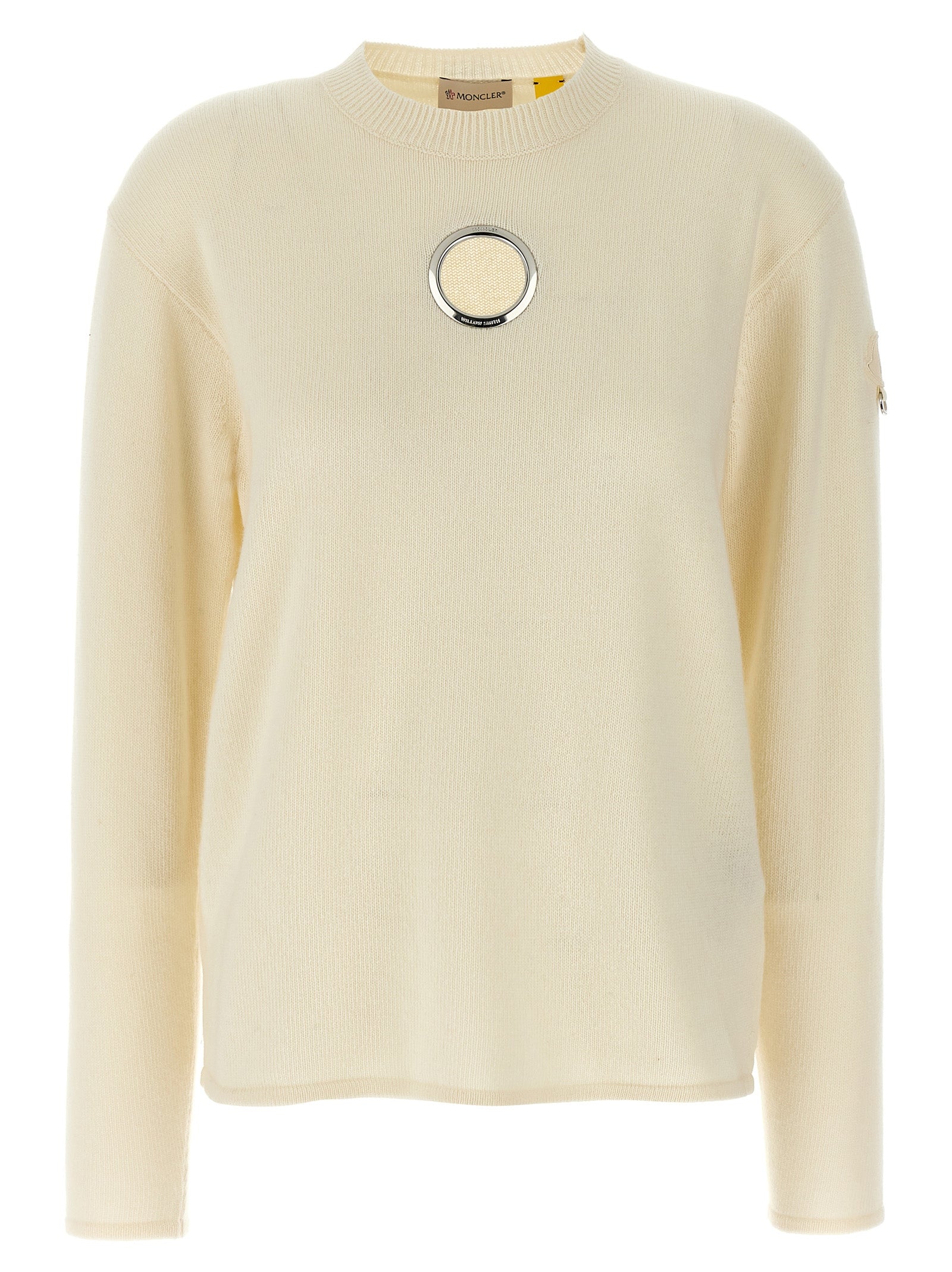 Moncler Genius White Wool Cashmere Cardigan