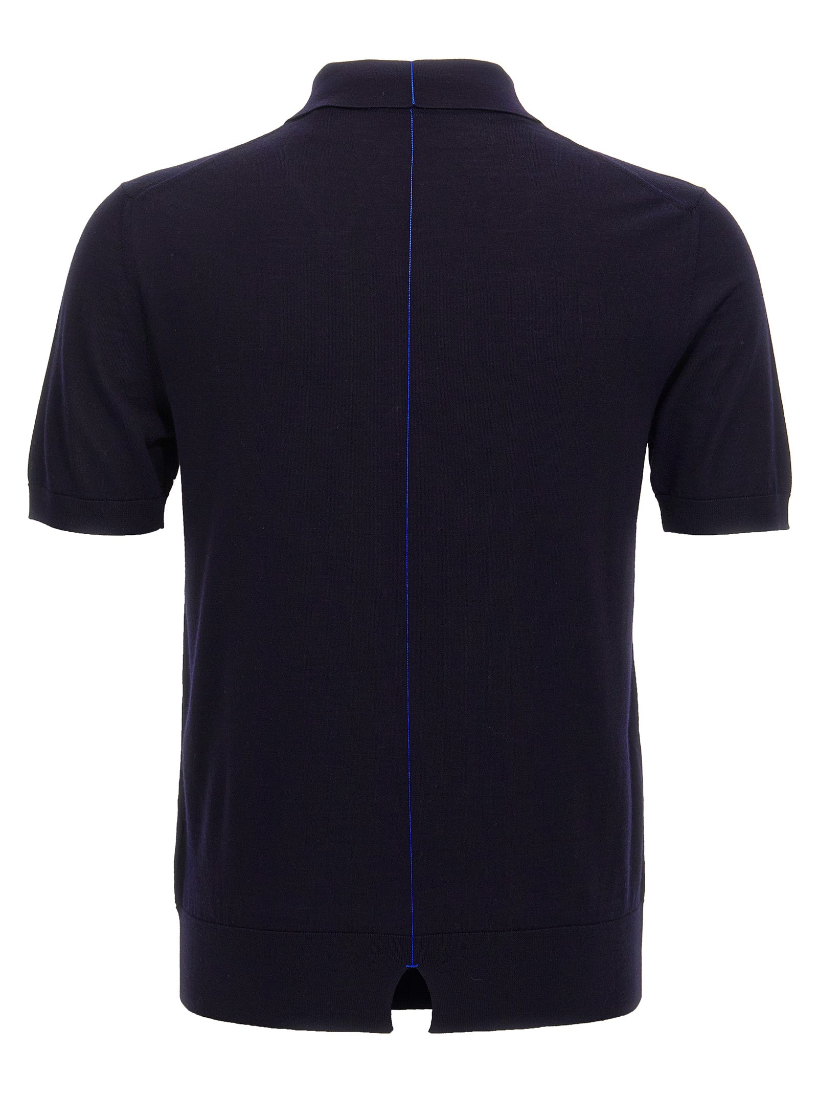 Polo Burberry en laine bleue