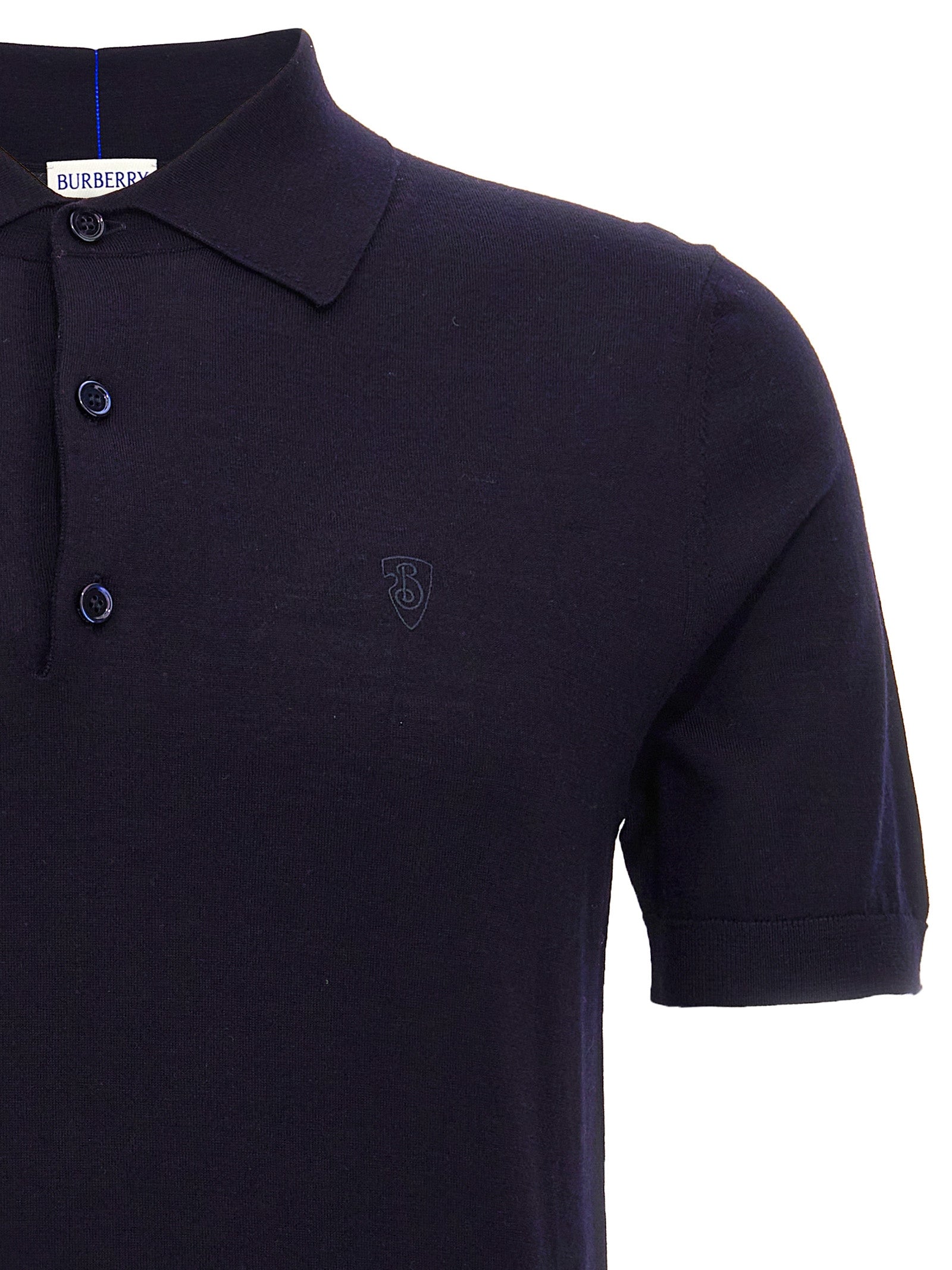 Polo Burberry en laine bleue