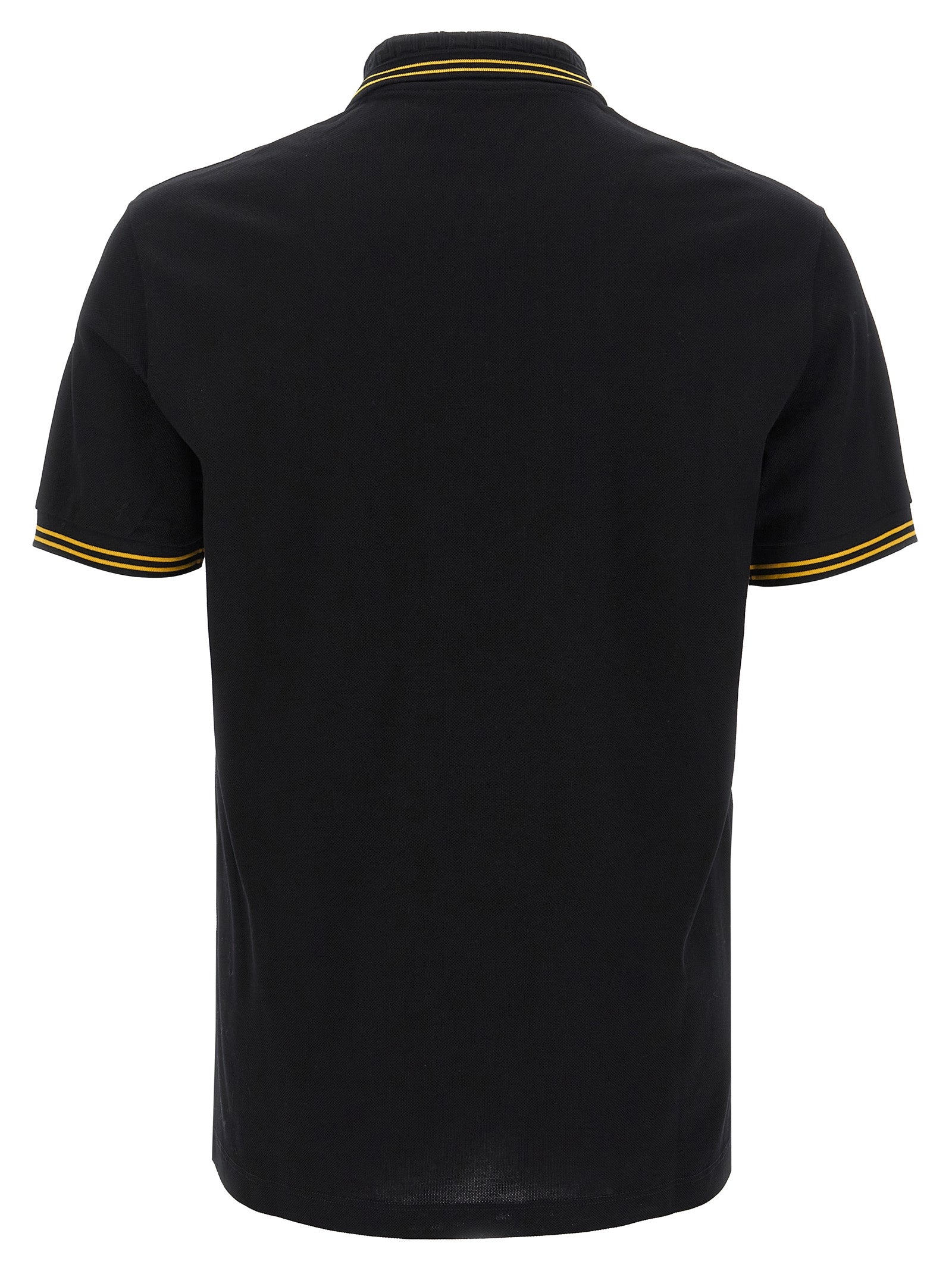Polo en coton noir Versace