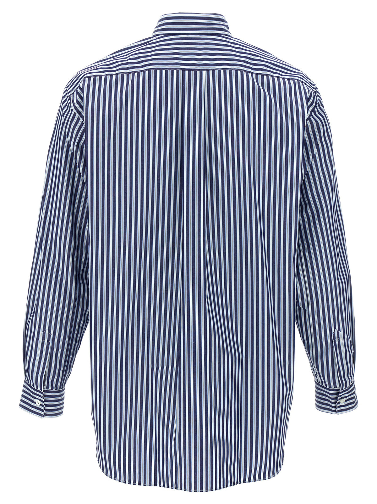 Comme Des Garçons Blue Cotton Blouse
